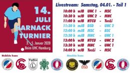 UHC Live – 14. Juli Harnack Turnier – wJB/mJB – Samstag, 4. Januar 2020 Teil 1