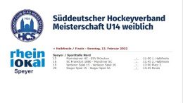 HC Speyer- Süddeutsche Meisterschaft wU14  – 13.02.2022 11:00 h