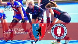 BHC Hockey-Bundesliga – BHC vs. UHC – 01.10.2022 12:00 h
