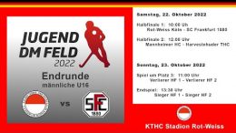 RWK TV – Jugend DM – mU16 – Halbfinale – RWK vs. SC80 – 22.10.2022 10:00 h
