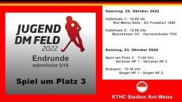RWK TV – mU16 – Spiel um Platz 3 – SC80 vs. MHC – 23.10.2022 11:00 h