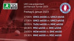 UHC Live – 17. Juli Harnack Turnier – wU16/mU16 Freitag, 6. Januar 2023