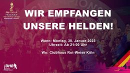 RWK TV – Empfang der Weltmeister in Köln – 30.01.2023 21:00 h