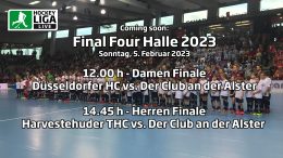 Final Four – Finalspiele – Deutsche-Hallenhockey-Meisterschaft 2023 – 05.02.2023 ab 11:00 h